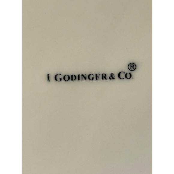 Godinger 8" Cream Lace Reticulated Salad Plates Set 2 Ceramic Cottage Farmhouse - Picture 8 of 8